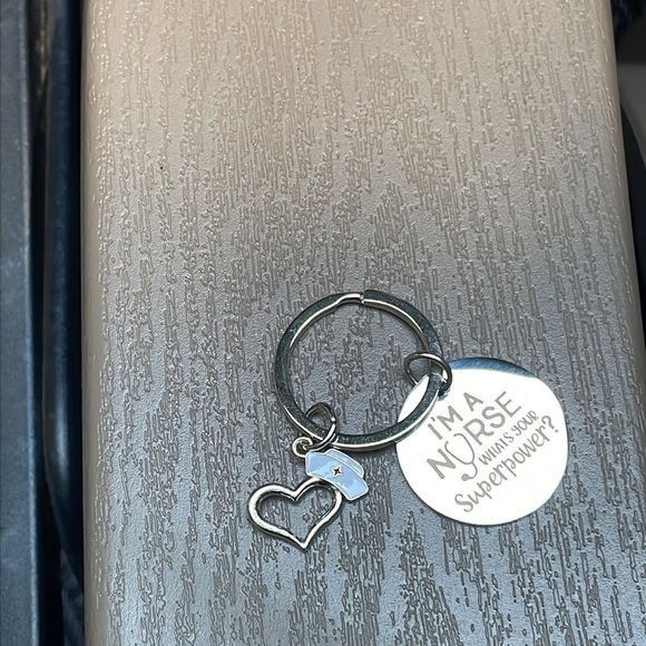 I Am A Nurse Silver KeyChain - Picture 9 of 9